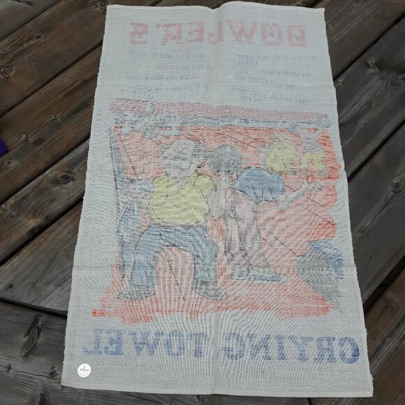 Bowler's crying Linen Tea towel unused Textilimpex - Picture 4 of 4